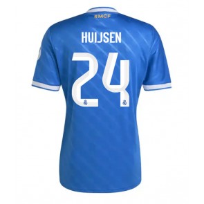 Lacne Muži Futbalové dres Real Madrid Dean Huijsen #24 2025-26 Krátky Rukáv - Tretina